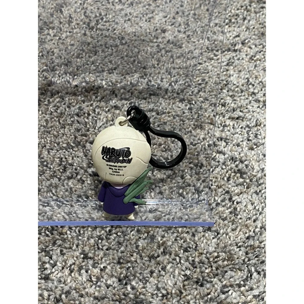Keychain Naruto Shippuden Unisex Purple Excellent 3D Foam Bag Clip Tobi OS